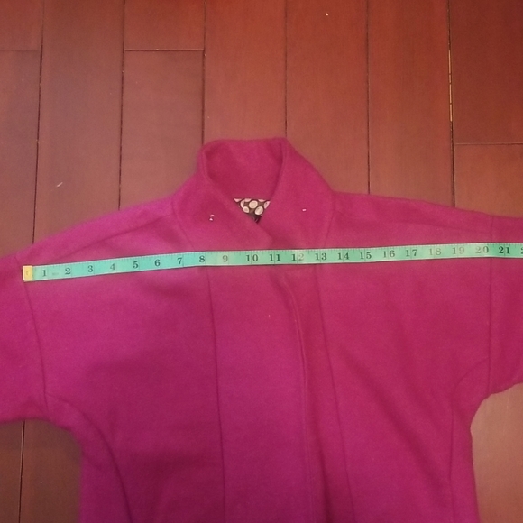Unbranded X-Small Magenta Wool Coat - Picture 8 of 10